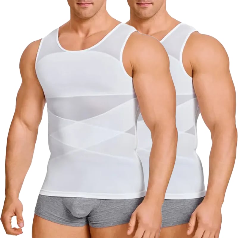 🔥Men's High Stretch Mesh Body Shaper Vest