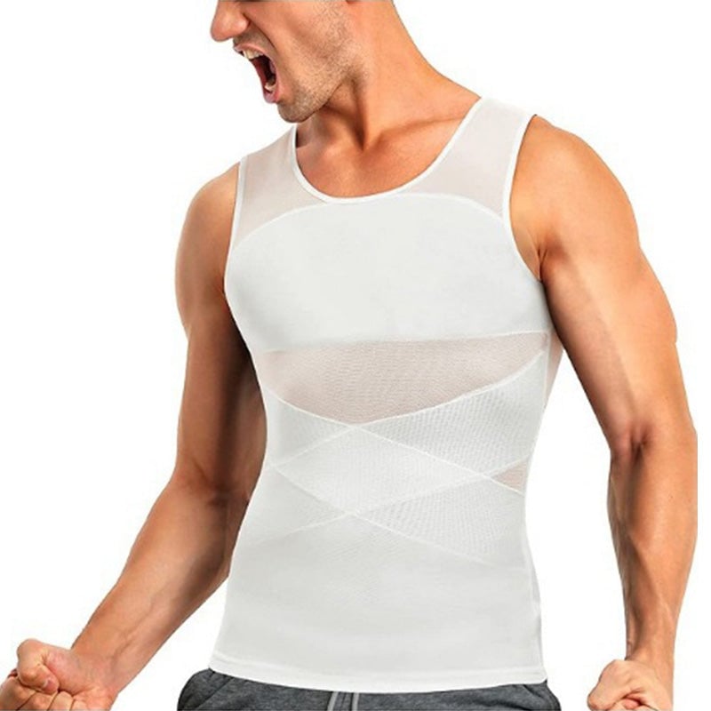 🔥Men's High Stretch Mesh Body Shaper Vest
