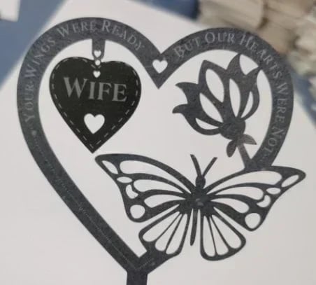 Memorial Gift Butterfly Ornament-Garden Memorial Plaque