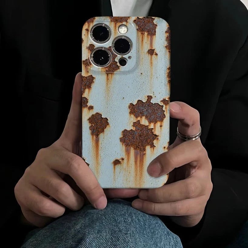 🔥NEW ARRIVAL 🔩Rusty Metal Texture Print iPhone Case