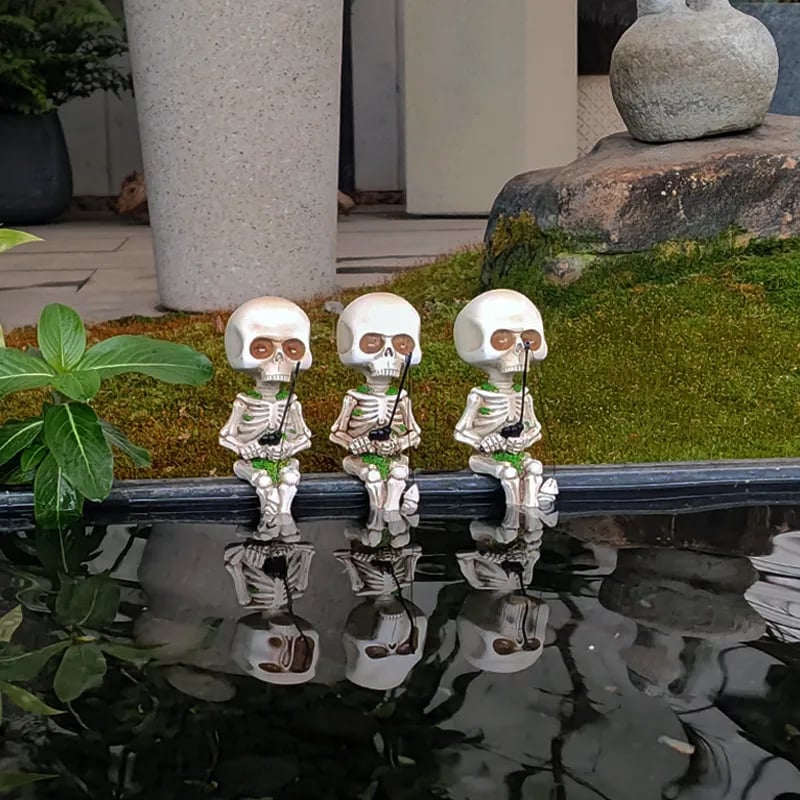 š„Fishing Skeleton Garden Accessory