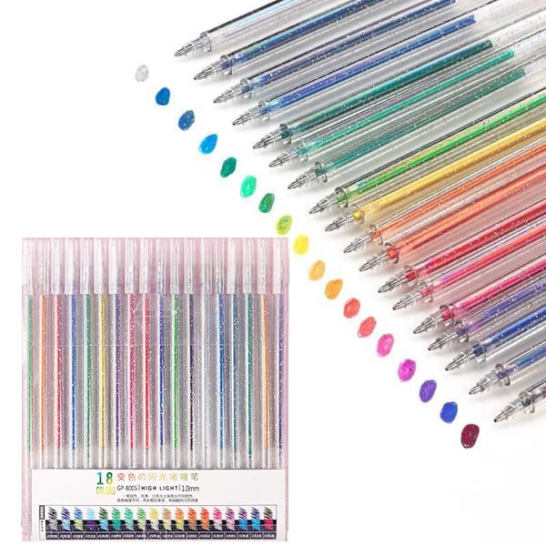 ๐๐ Glitter Gel Pen Set