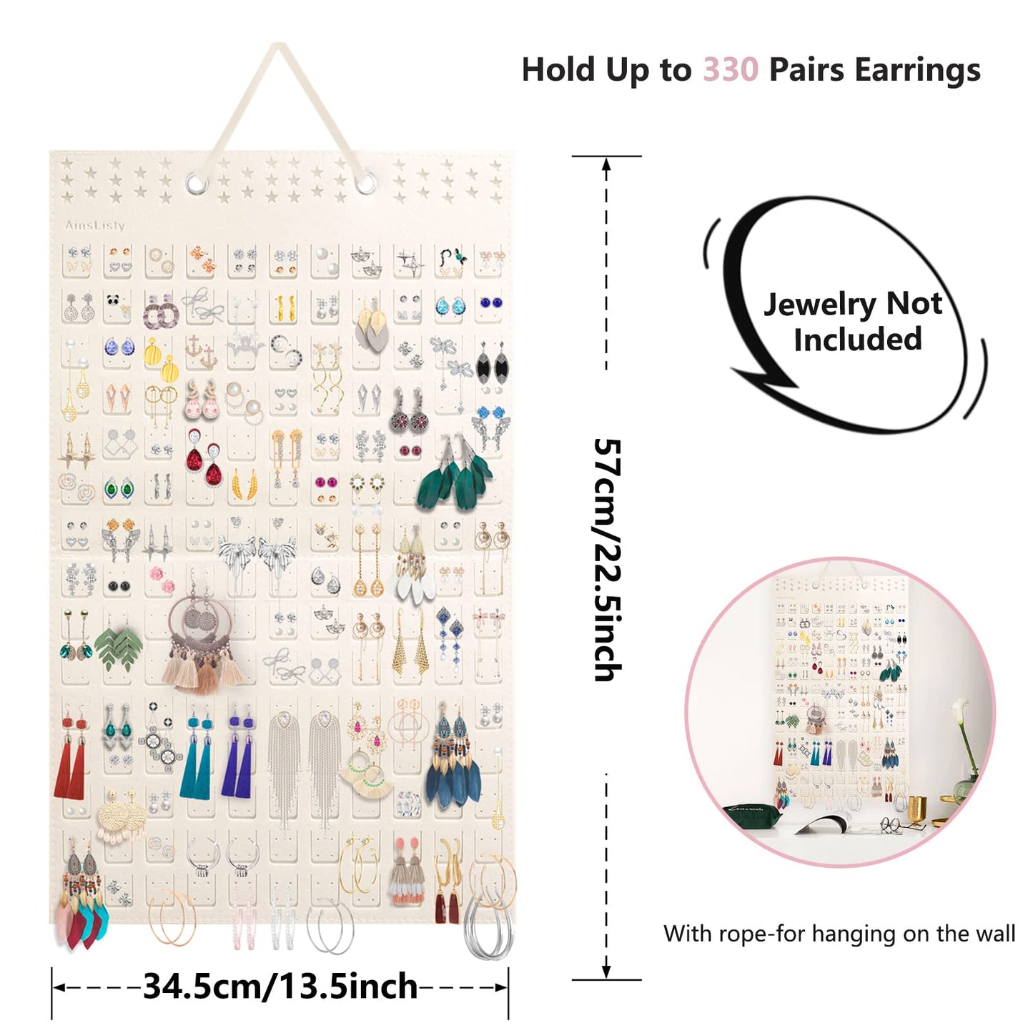 🔥 Felt Hanging Jewelry Organizer
