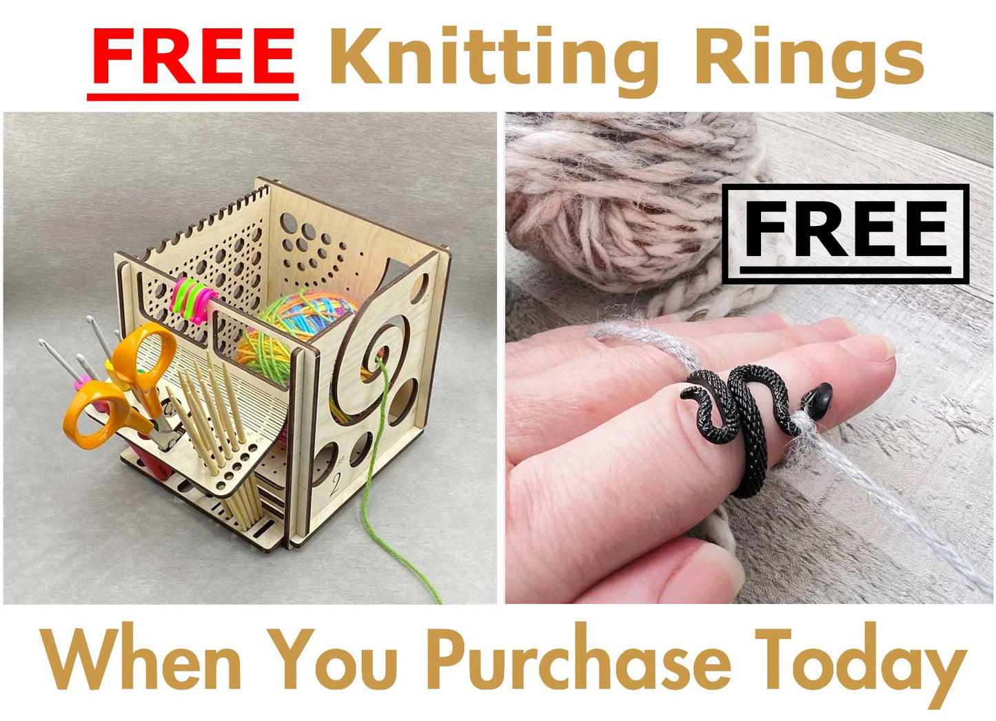 🎉 - All-in-one Wooden Yarn Bowl