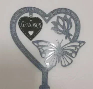 Memorial Gift Butterfly Ornament-Garden Memorial Plaque