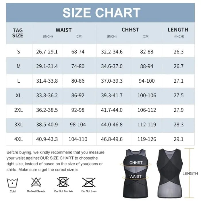🔥Men's High Stretch Mesh Body Shaper Vest