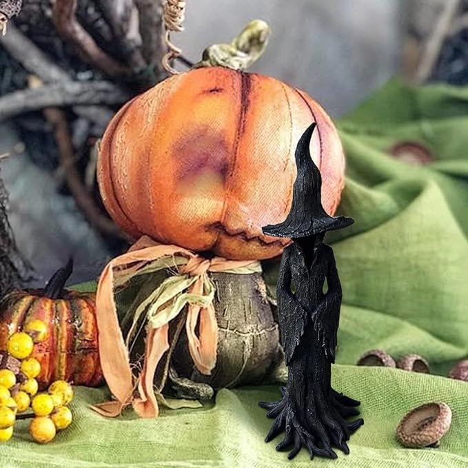 🧙♀️💫Hand-Painted Enchanting Witch Statue:The Guardian of Your Home
