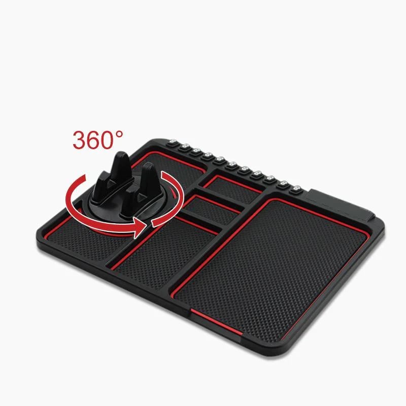 Anti-slip mat with mobile phone holder