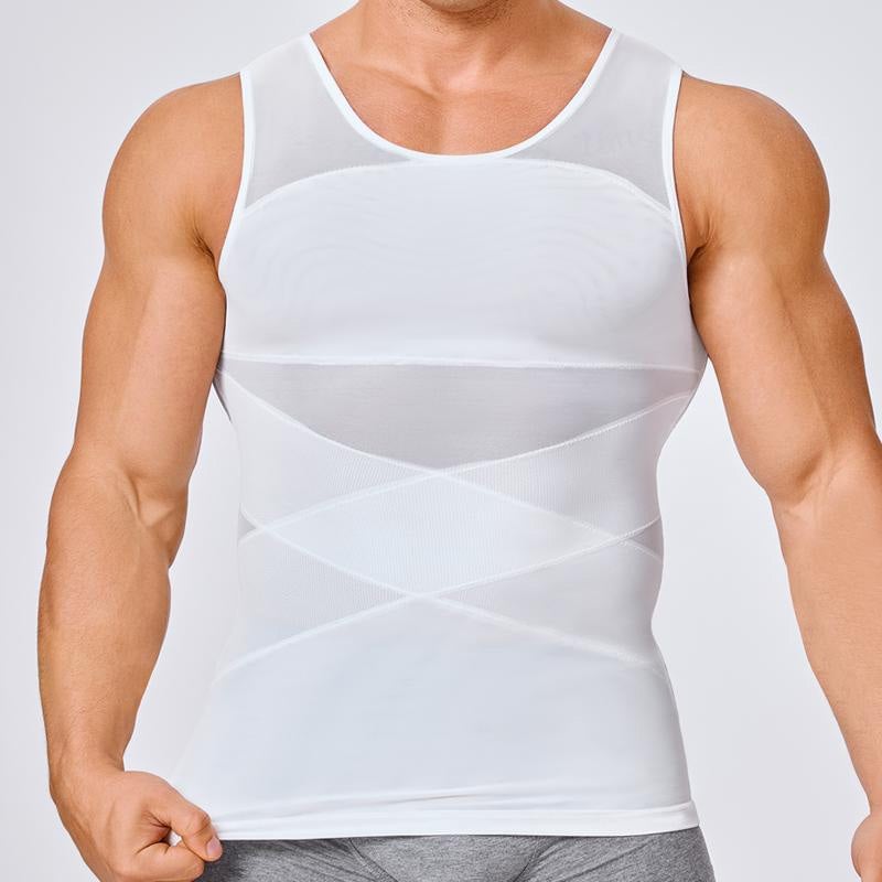 🔥Men's High Stretch Mesh Body Shaper Vest