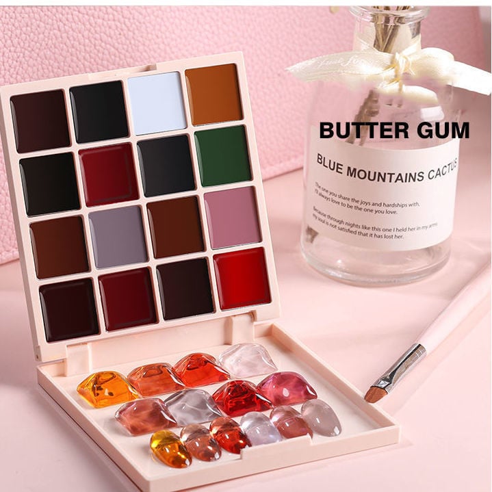 š
New Model 16 Colors Solid Nail Polish Platterš„Free phototherapy pen 1pscš„