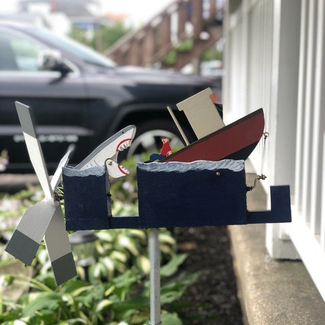 Big Shark Disaster Whirligig - Funny Garden Decor