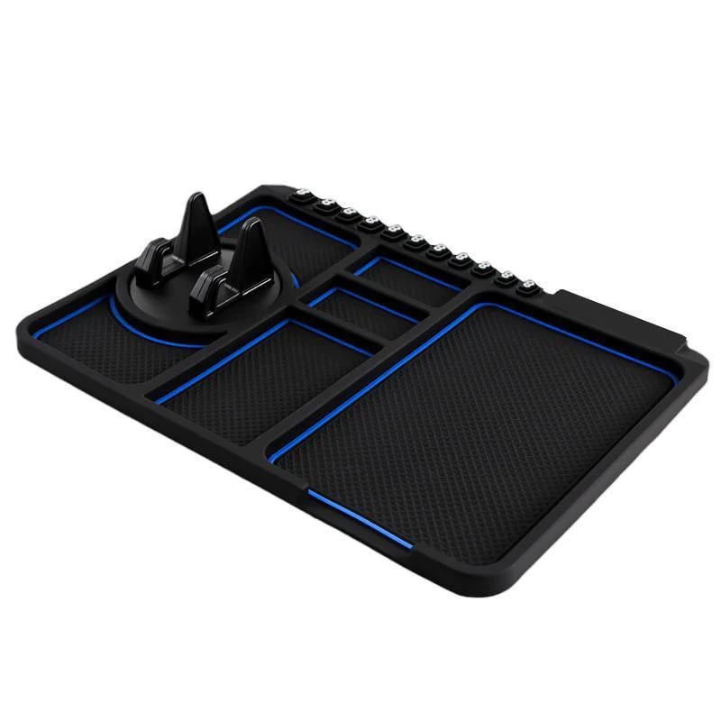 Anti-slip mat with mobile phone holder