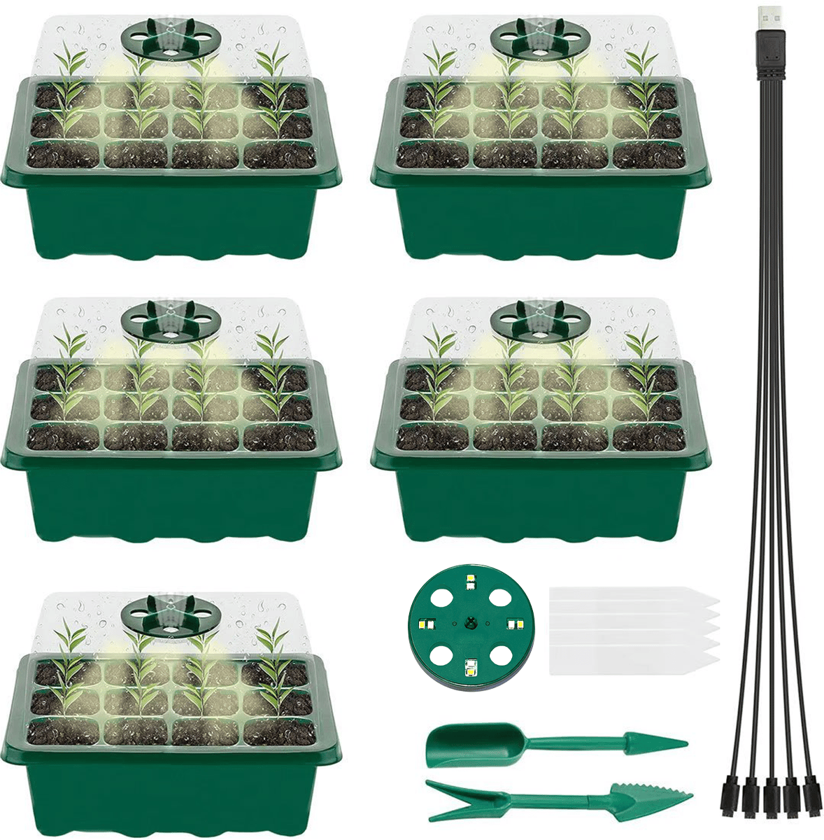 Adjustable Humidity Seed Starter Trays