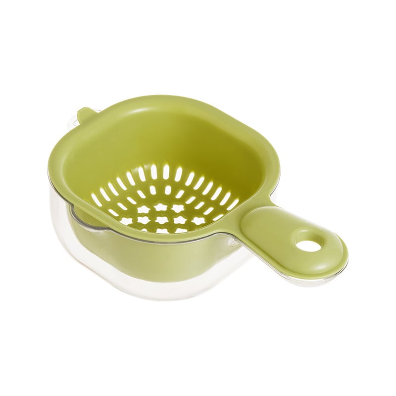 š„Kitchen Dual-Layer Draining Basket with Handle
