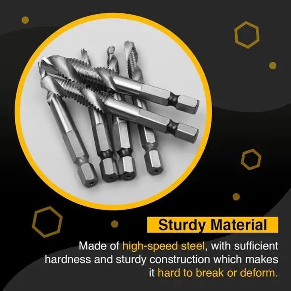 š„Thread Tap Drill Bits 6Pcs Set