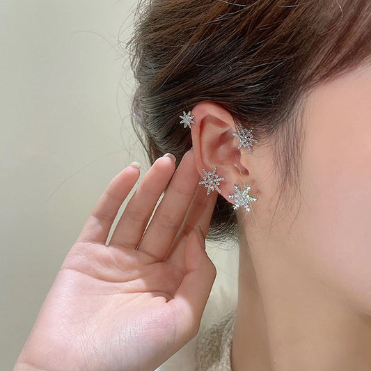 ✨Diamond And Zirconia Earrings Without Holes