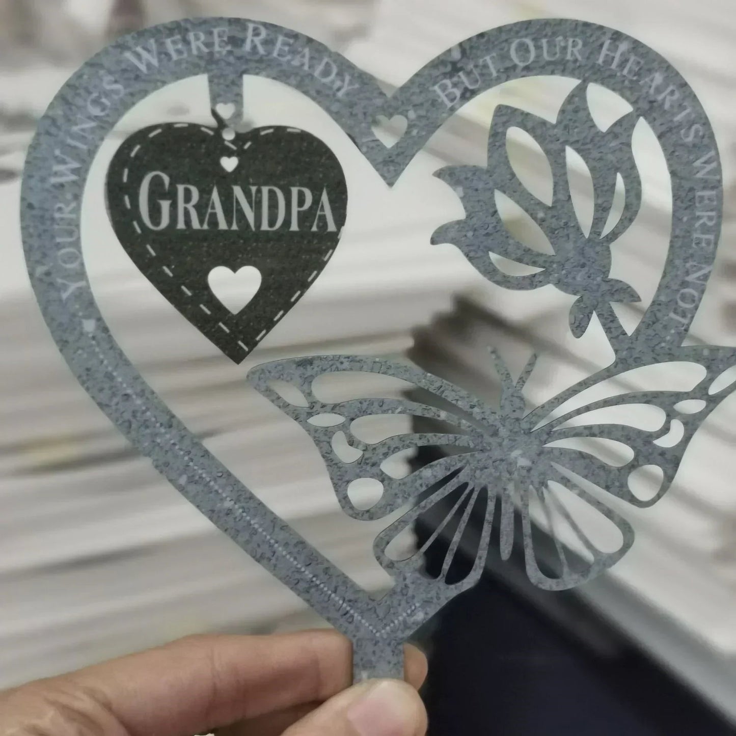 Memorial Gift Butterfly Ornament-Garden Memorial Plaque