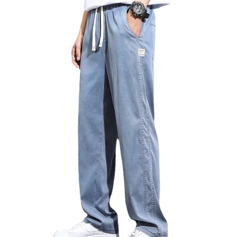 Men's Ice Silk Breathable Wide-Leg Casual Pants