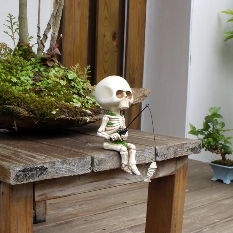 š„Fishing Skeleton Garden Accessory