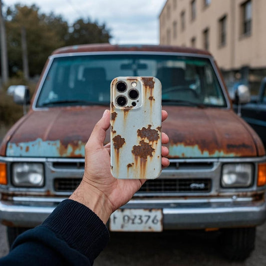 🔥NEW ARRIVAL 🔩Rusty Metal Texture Print iPhone Case