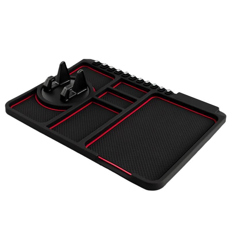 Anti-slip mat with mobile phone holder