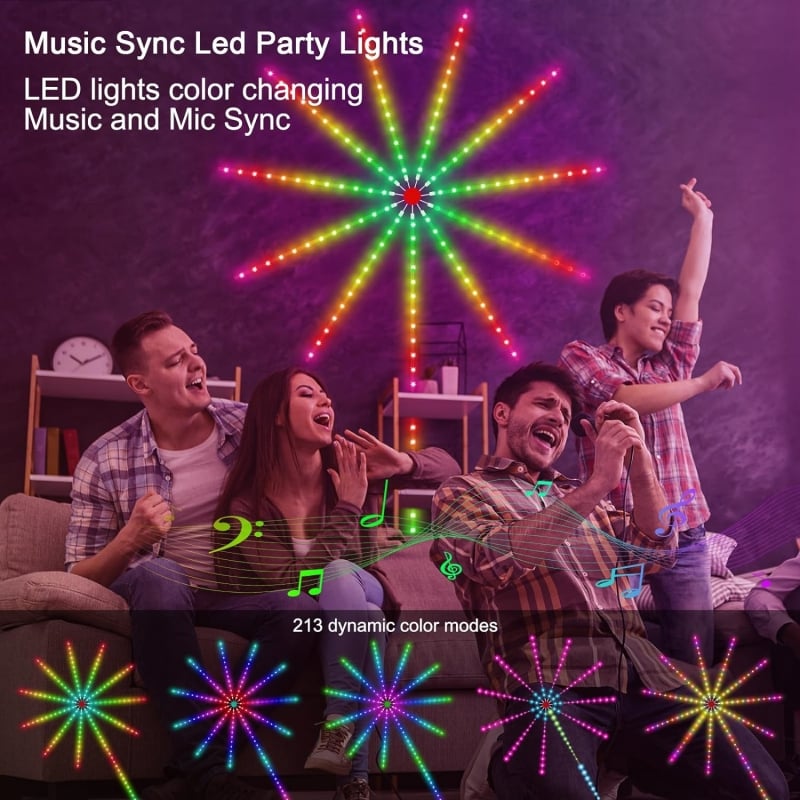 🎅Firework LED Lights