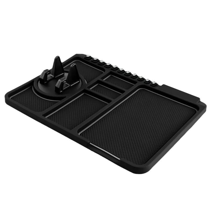 Anti-slip mat with mobile phone holder