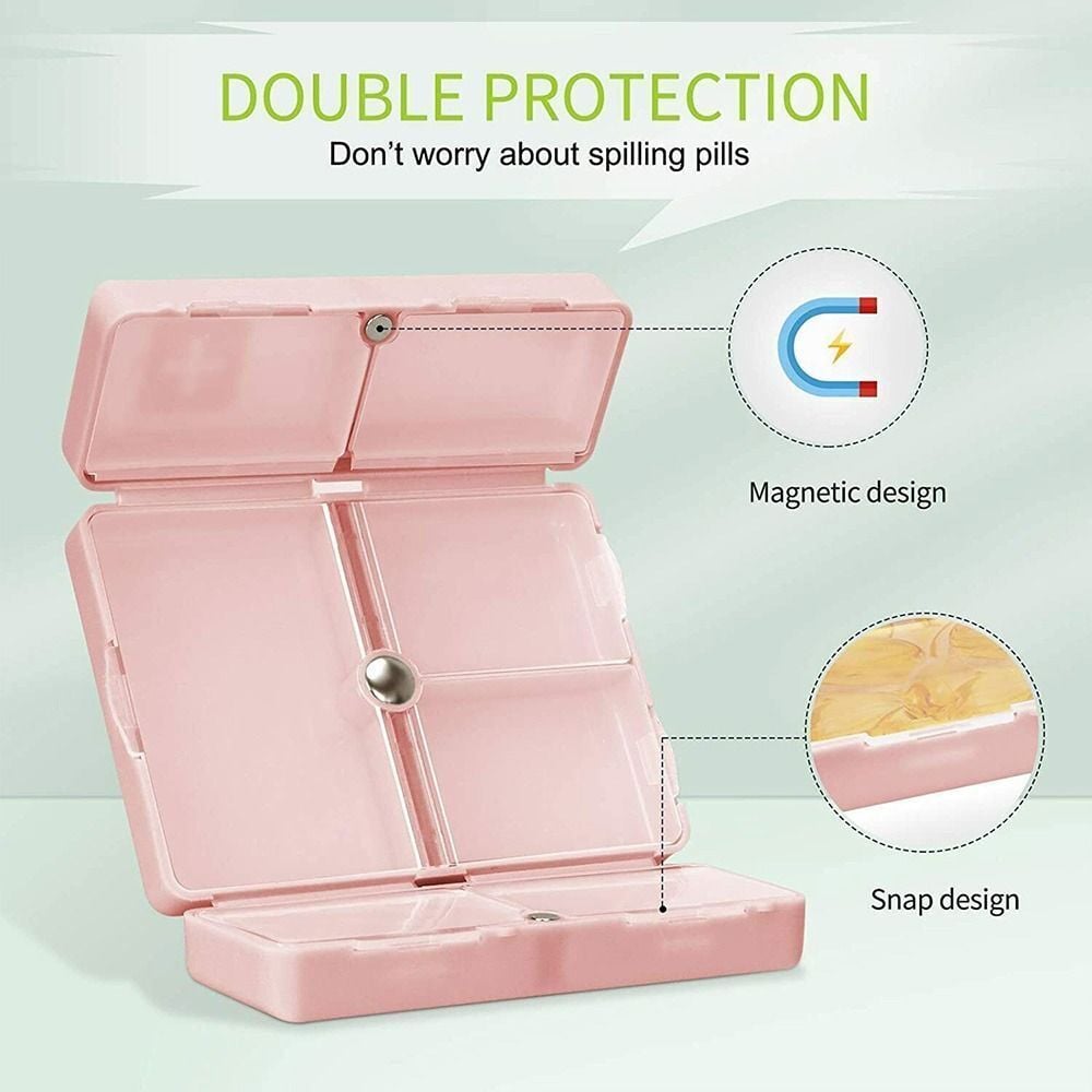 π₯π7 Compartments Portable Pill Case