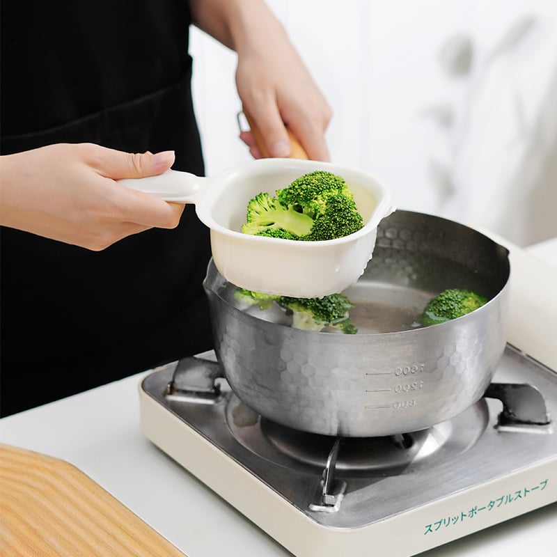 š„Kitchen Dual-Layer Draining Basket with Handle