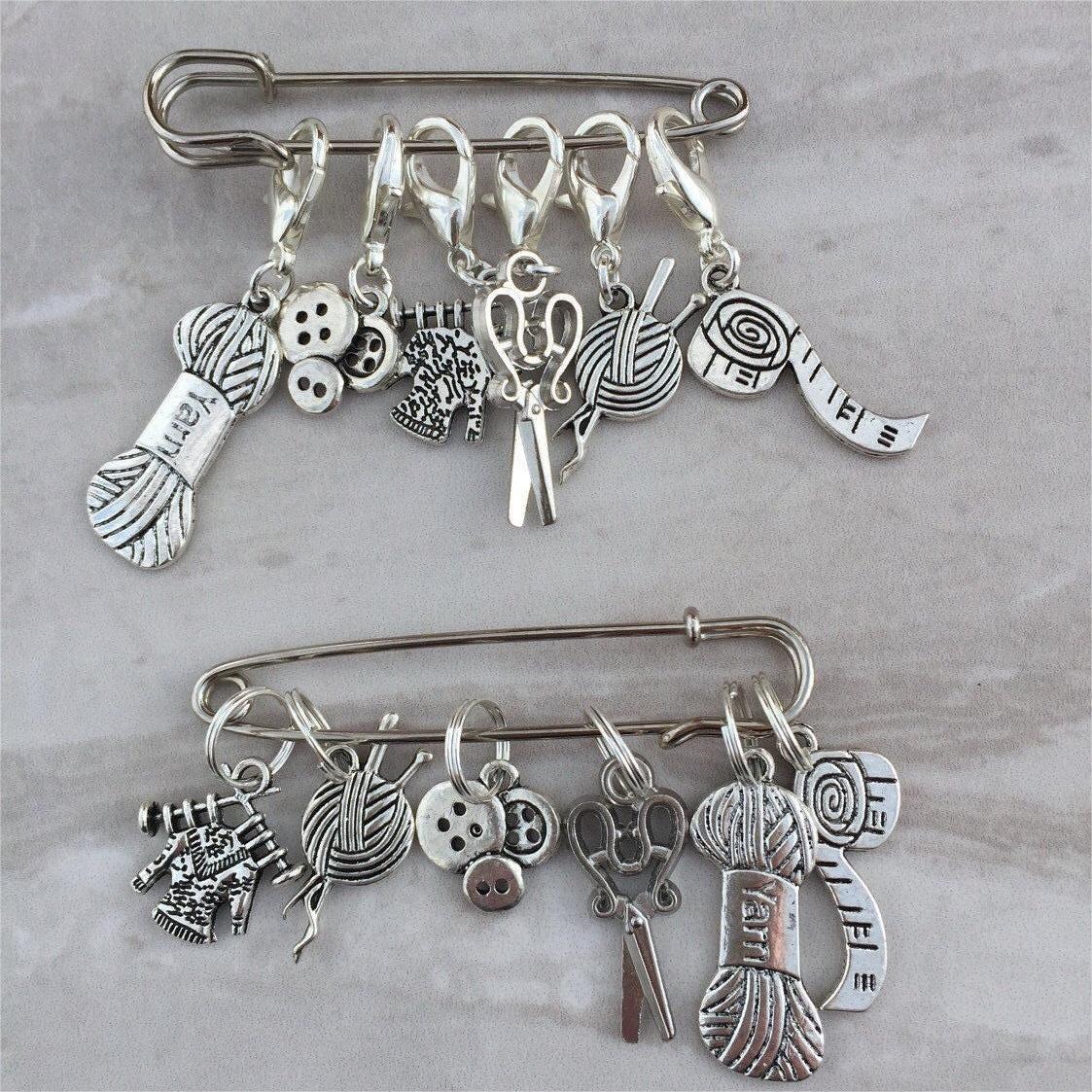 🧶Knitting Sewing Charm Stitch Markers | "Go To" Stitch Markers