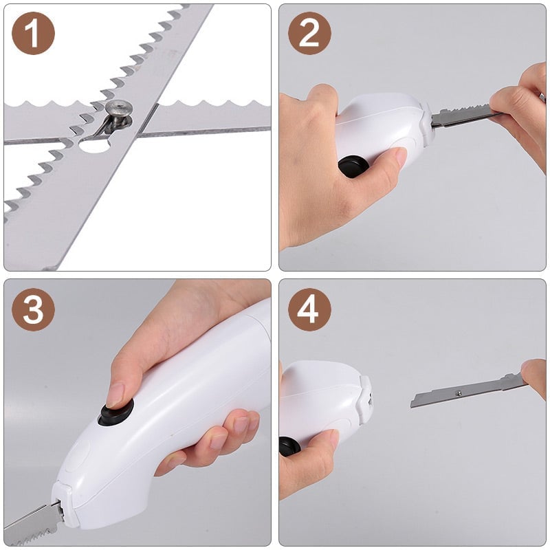 🔥-Easy Cut Electric Cordless Knife For Meat Fruit Vegetable Kitchen Tool🔥
