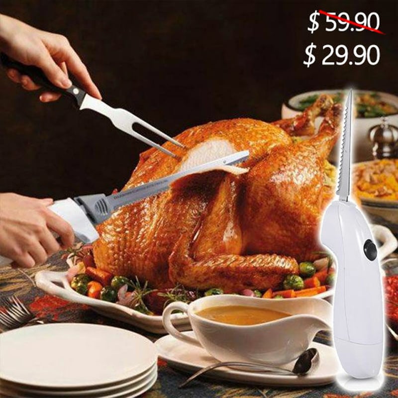 🔥-Easy Cut Electric Cordless Knife For Meat Fruit Vegetable Kitchen Tool🔥