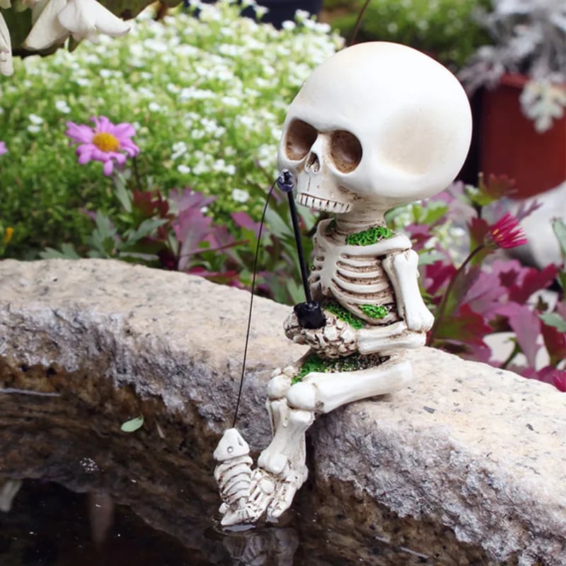 š„Fishing Skeleton Garden Accessory