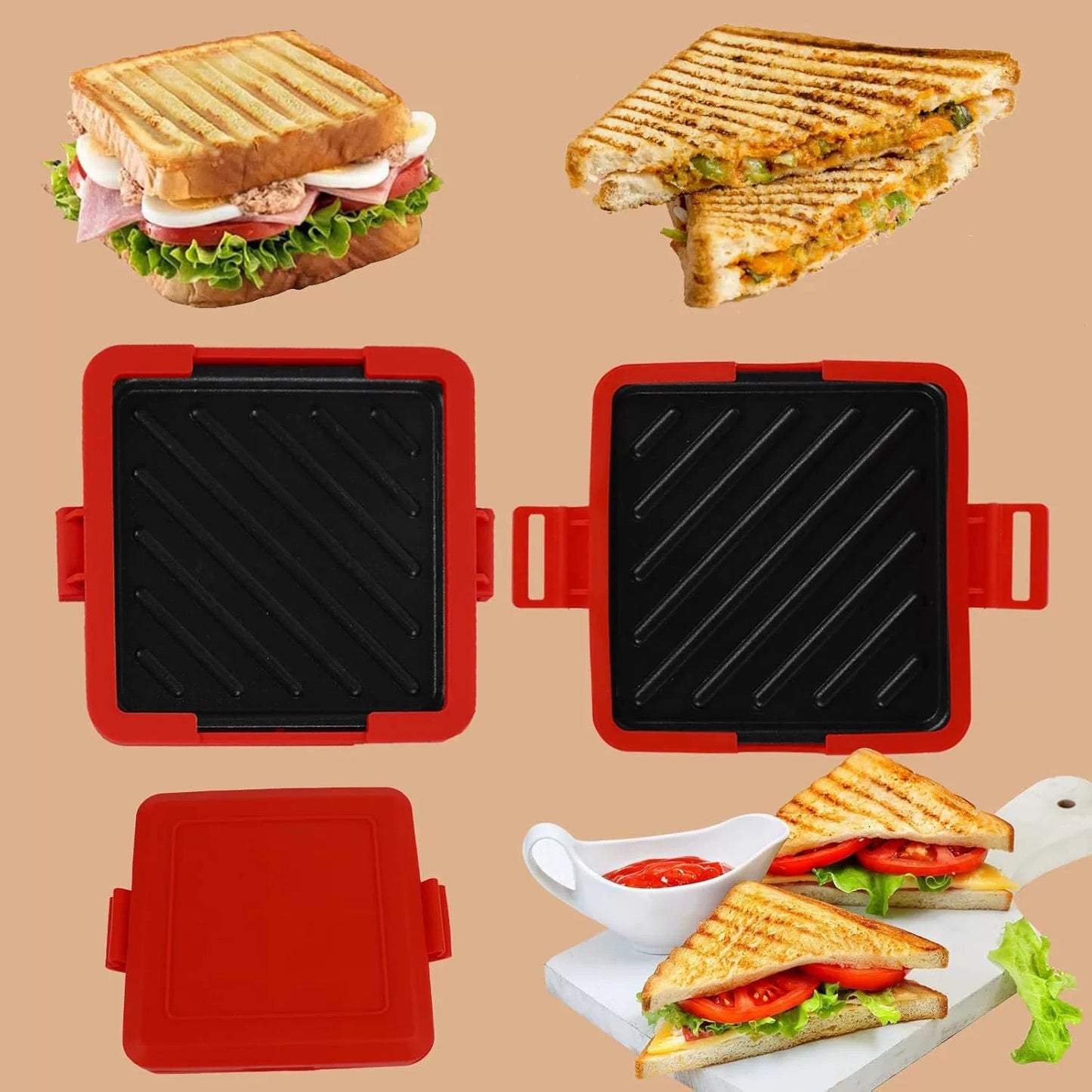 🔥Microwave Toastie Sandwich Maker