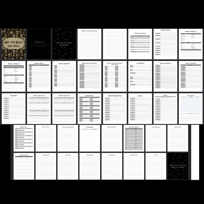 🎃 Halloween Gift:  End of Life Planner💀👍BEST SELLER