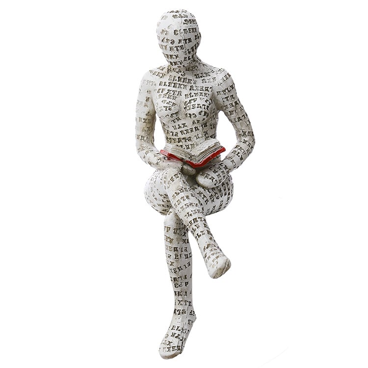Modern Reading Woman Statue