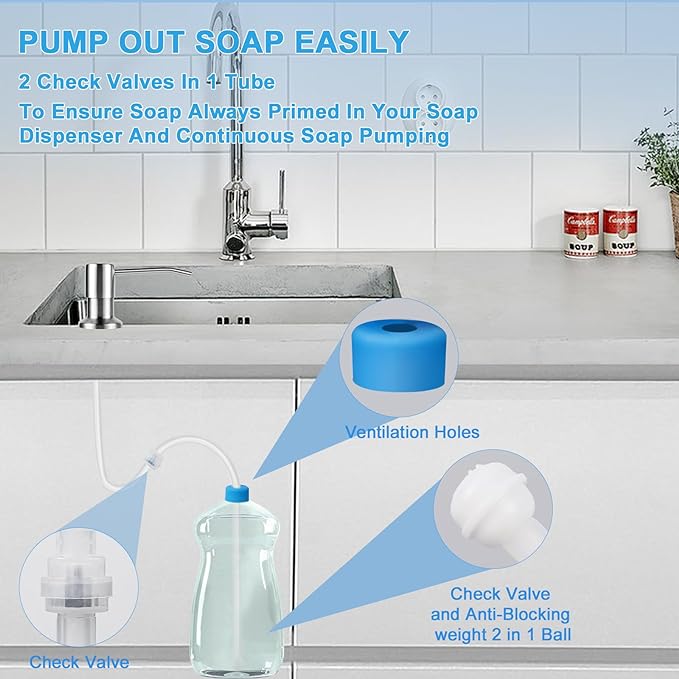 Sink Soap Dispenser Tube Kit