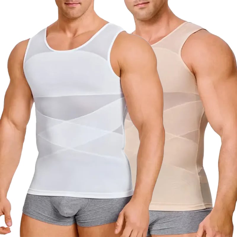 🔥Men's High Stretch Mesh Body Shaper Vest