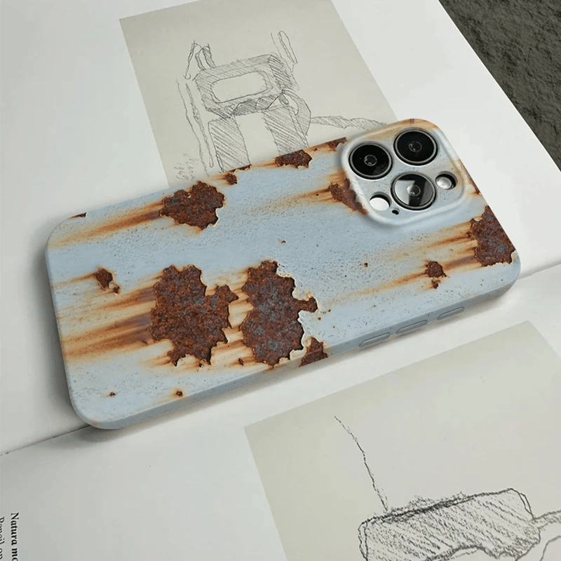 🔥NEW ARRIVAL 🔩Rusty Metal Texture Print iPhone Case