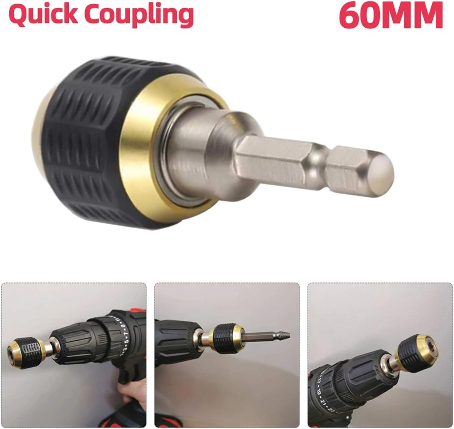 🏆Flash Sale⚡ Hex Shaft Quick-Change Adapter for Power Drill – Heavy-Duty Socket Converter