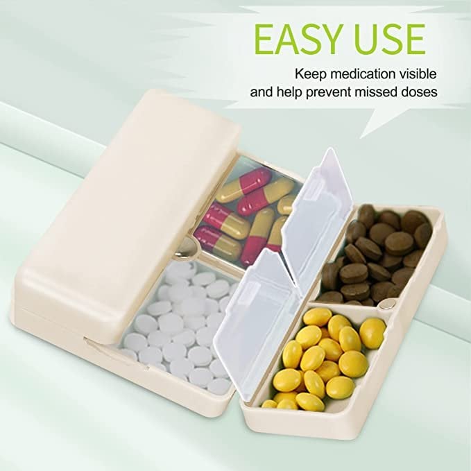 π₯π7 Compartments Portable Pill Case