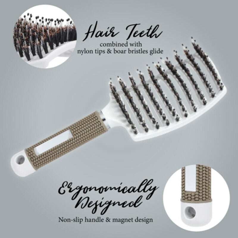 Bristle Nylon Hairbrush 🔥