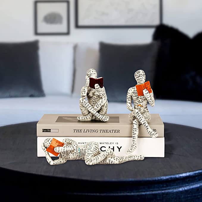 Modern Reading Woman Statue