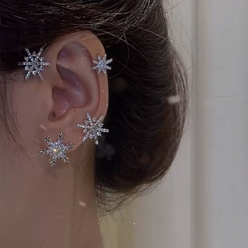 ✨Diamond And Zirconia Earrings Without Holes