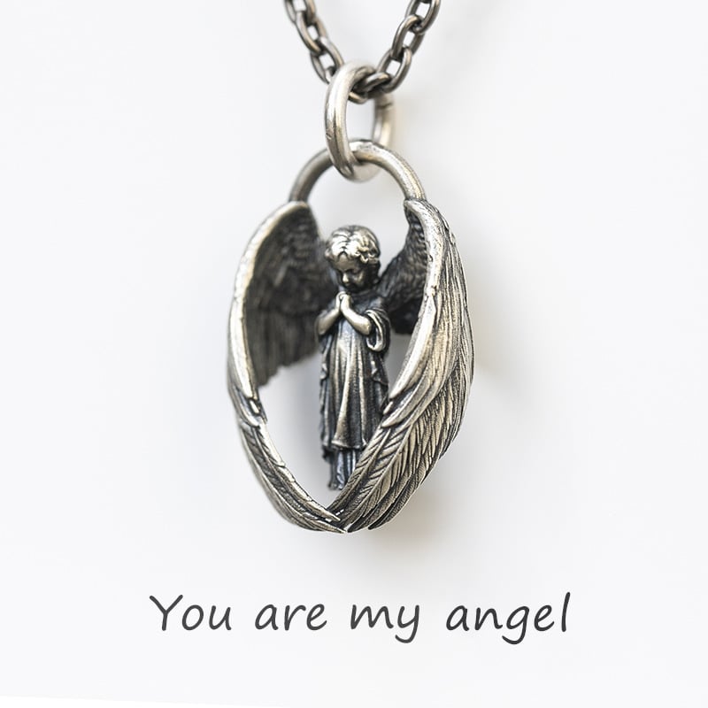 🔥 - Praying Angel Pendant Necklace - You are my angel