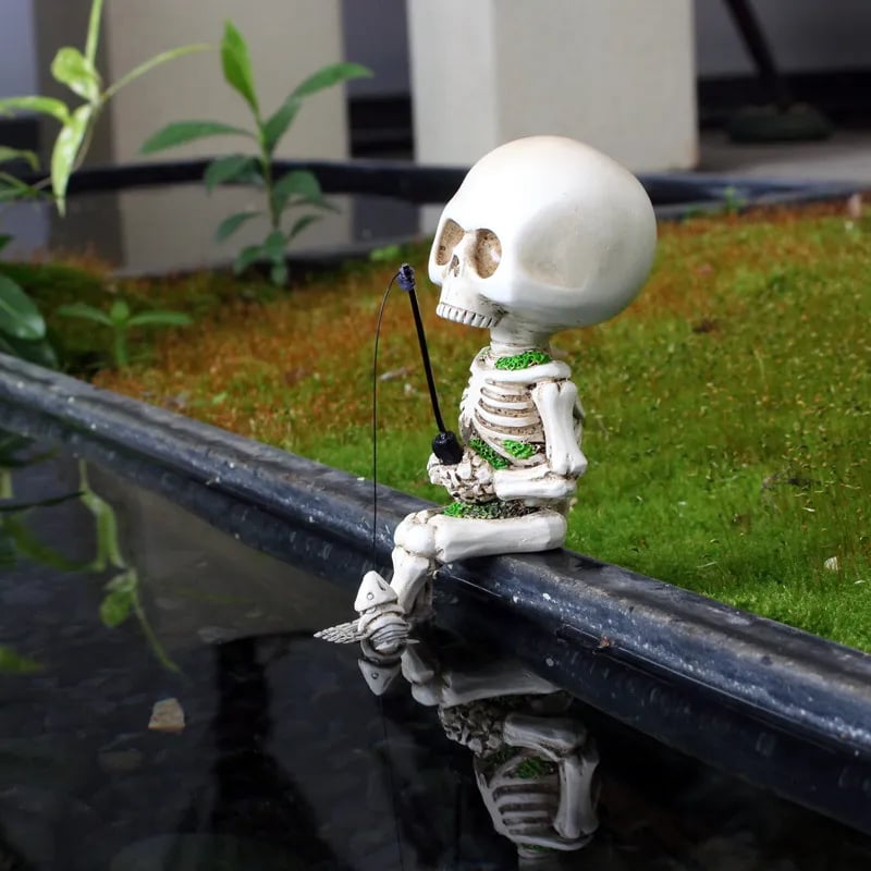 š„Fishing Skeleton Garden Accessory