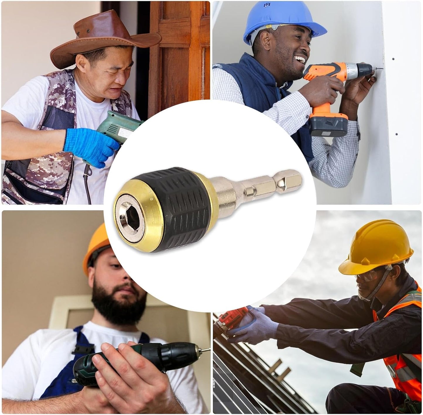 🏆Flash Sale⚡ Hex Shaft Quick-Change Adapter for Power Drill – Heavy-Duty Socket Converter