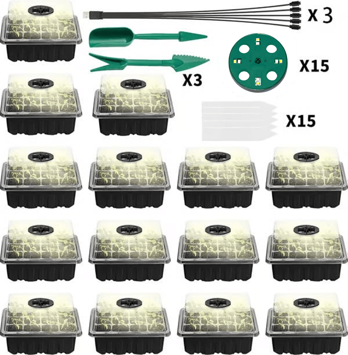 Adjustable Humidity Seed Starter Trays