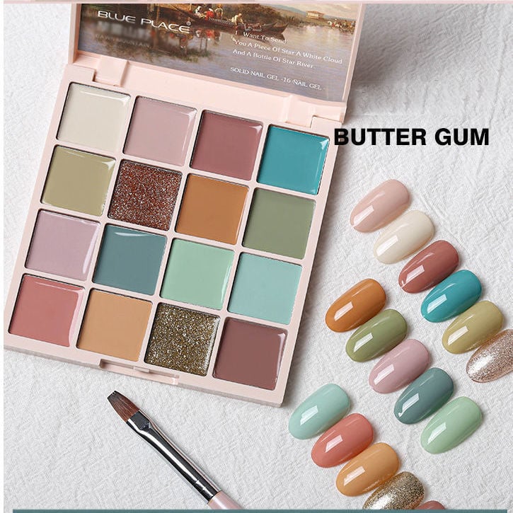 š
New Model 16 Colors Solid Nail Polish Platterš„Free phototherapy pen 1pscš„