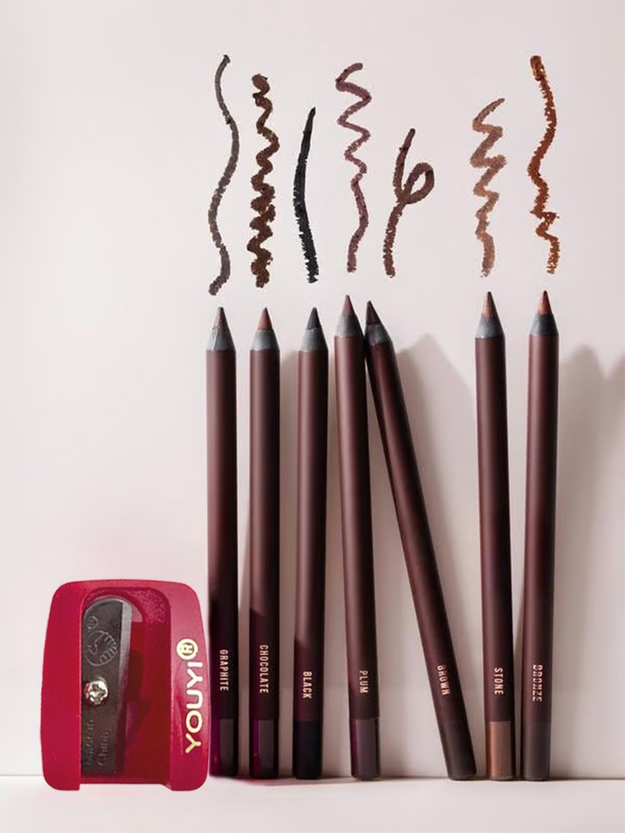 🎁 Buy 1 Get 1 Free🔥🌟24 HR Waterproof Eyeliner Duo Sharpenable Eye Pencil💦